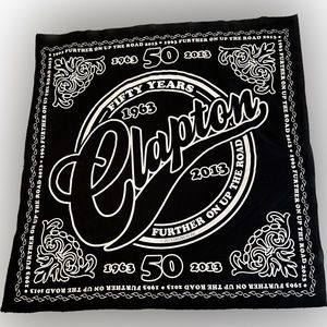 Eric Clapton 2013 Tour Black White Bandana